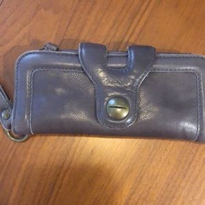 Gerard Darel leather wallet with arm strap